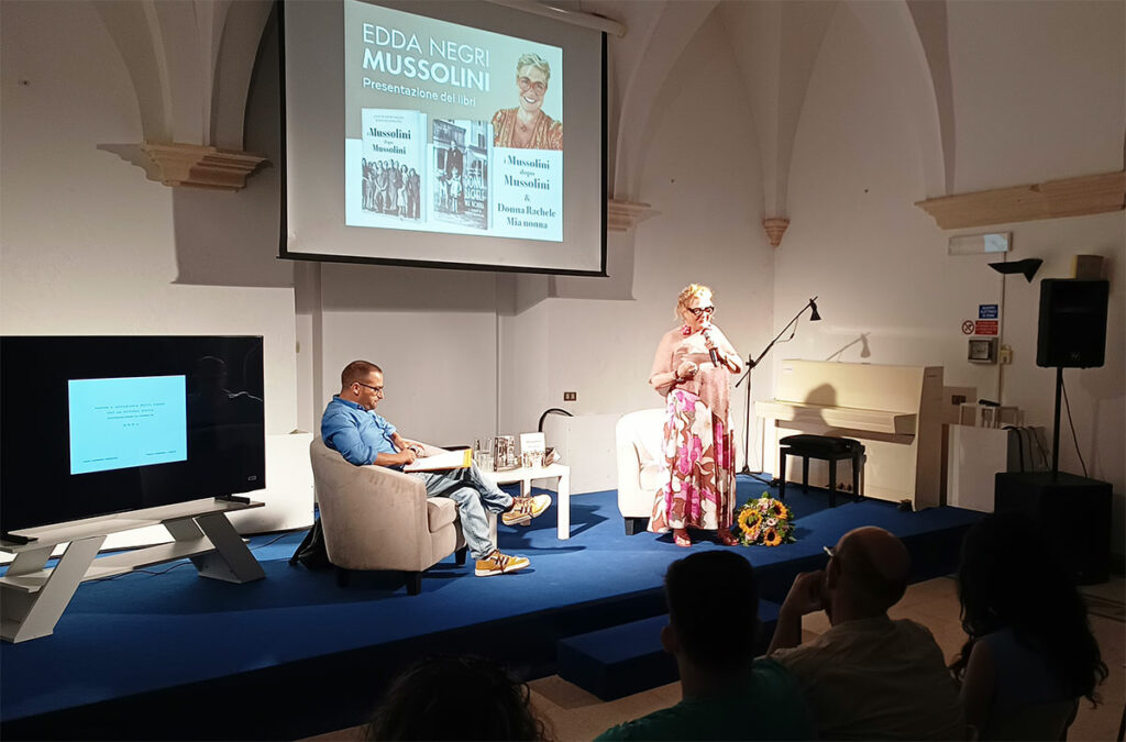 Edda Negri Mussolini ha presentato i suoi libri e raccontato la storia di famiglia